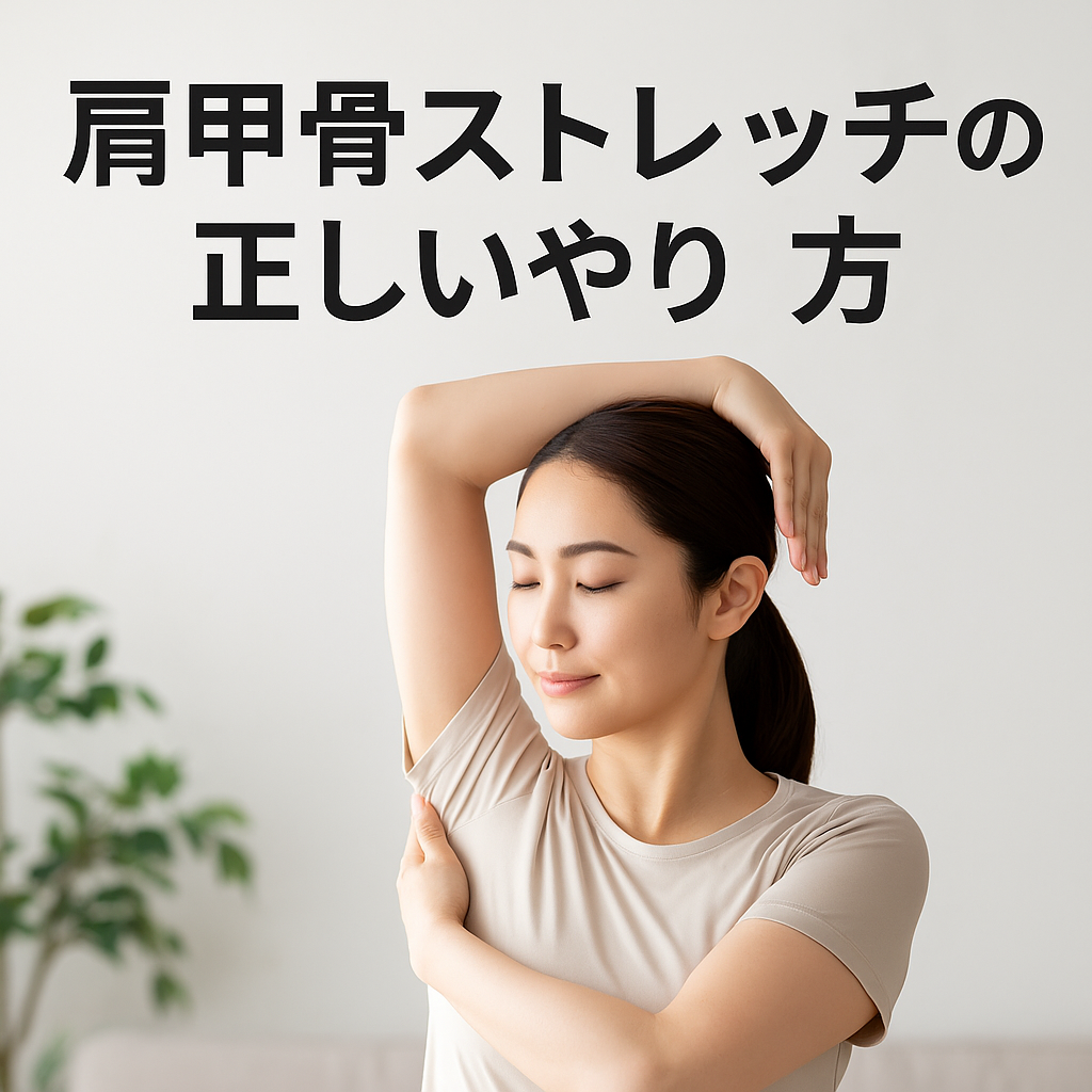 肩甲骨ストレッチの正しいやり方｜コリ・姿勢改善に効く簡単メニューを紹介