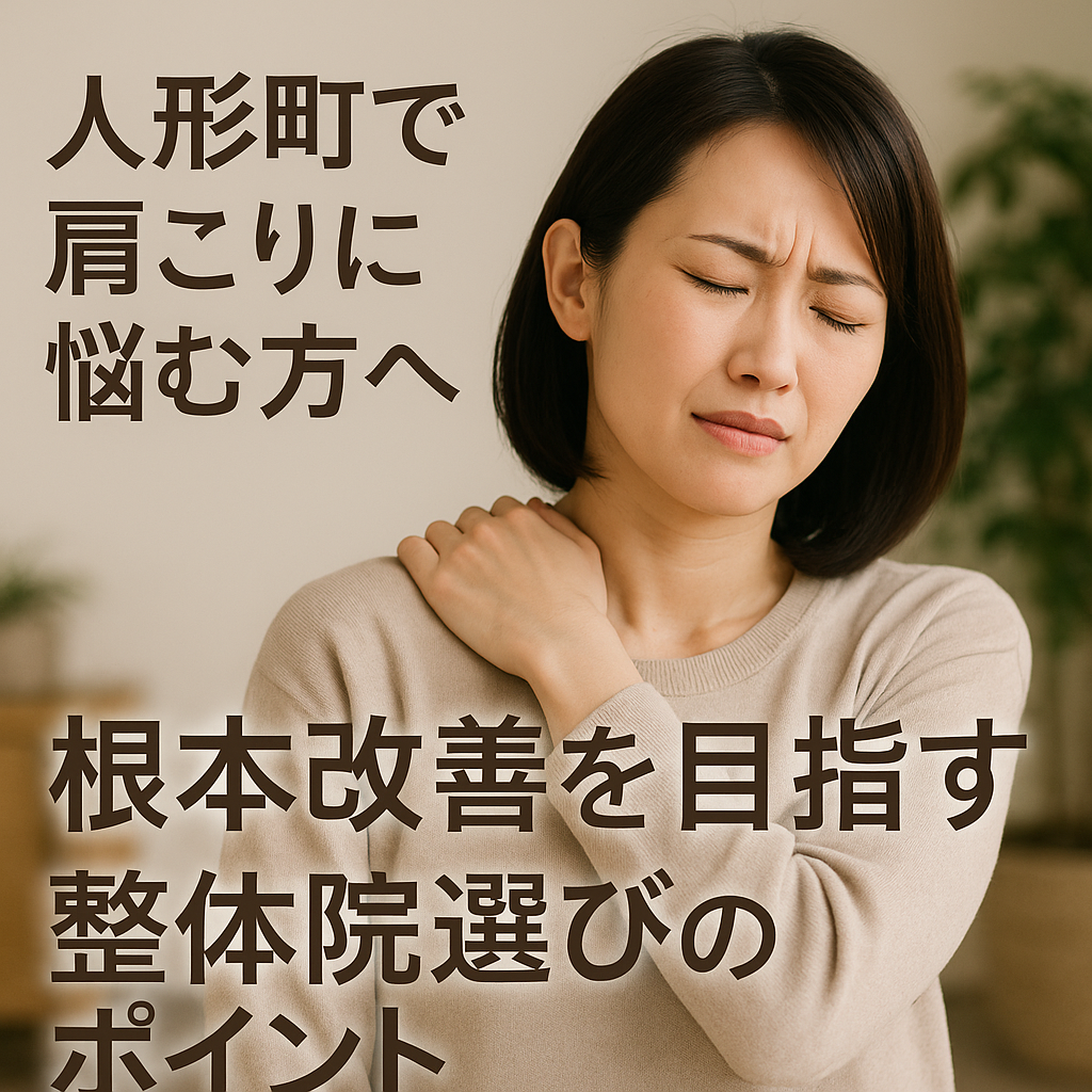 人形町で肩こりに悩む方へ｜根本改善を目指す整体院選びのポイント